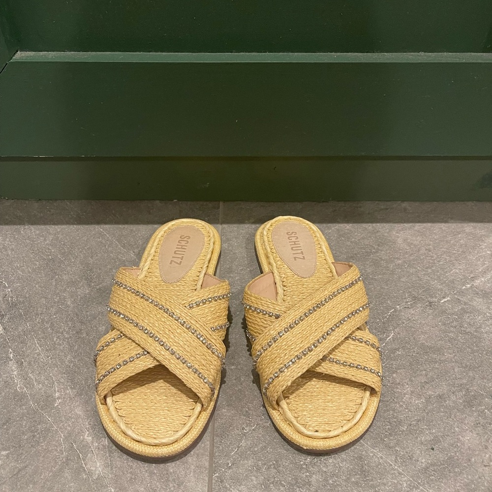 SCHUTZ sandals never worn